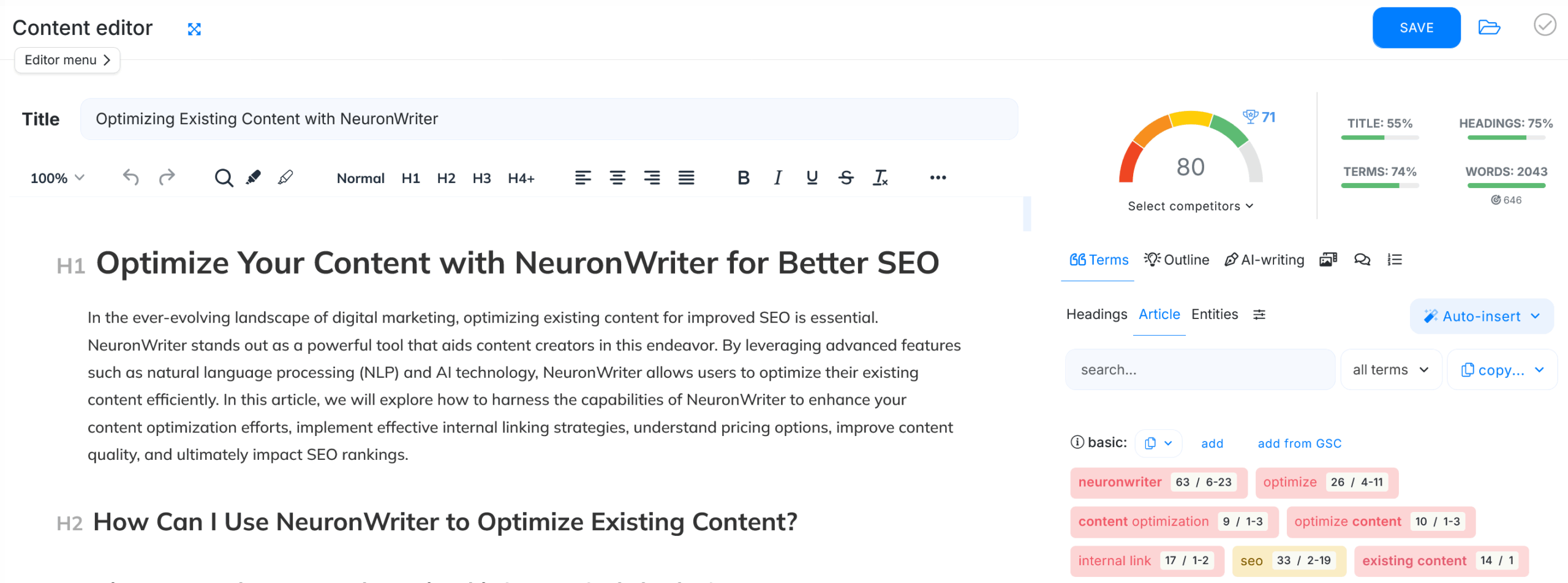 Screenshot 2025-05-21 at 16-15-41 optimizing existing content with neuronwriter - analysis details NEURONwriter - powered by CONTADU